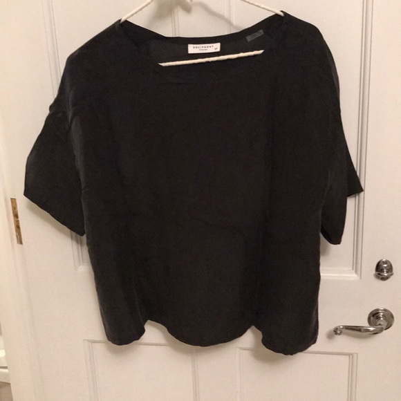 Equipment Tops - Equipment Black Oversized Top